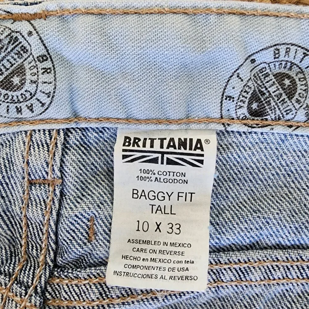 Vintage Baggy Fit Tall Brittania Mom Jeans - Picture 10 of 16